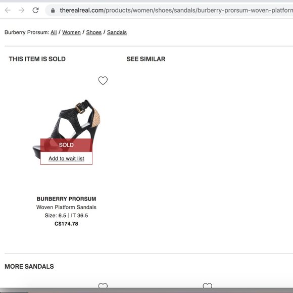 BURBERRY Heels - Picture 5 of 5